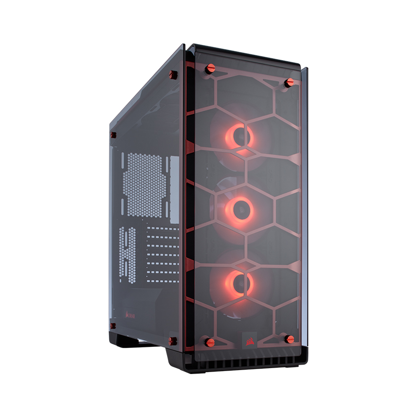 Case Corsair Crystal Series 570X (Mid-Tower/Màu Đỏ/Led RGB)