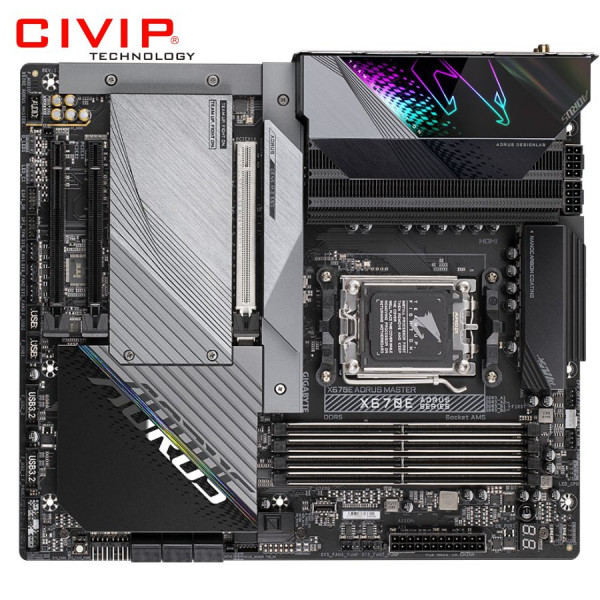 Mainboard GIGABYTE X670E AORUS MASTER DDR5 (Chipset X670, Socket AMD AM5, DDR5, HDMI / DP / Type C, E-ATX)