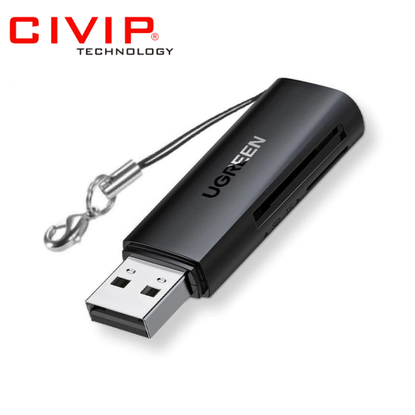 Đầu đọc thẻ USB 3.0 Ugreen 60722 hỗ trợ SD/TF