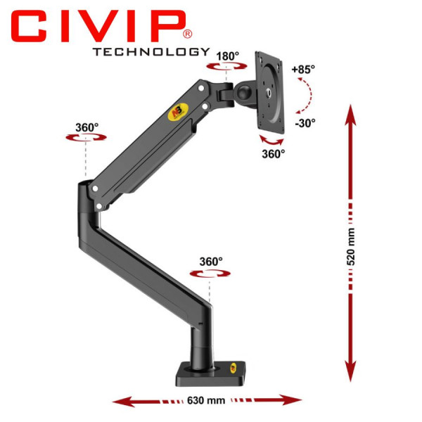 Giá treo màn hình máy tính đa năng G45 (22 - 40 Inch)