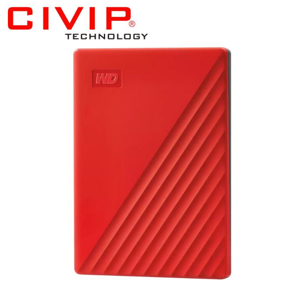 Ổ cứng di động HDD WD My Passport  2TB - Đỏ