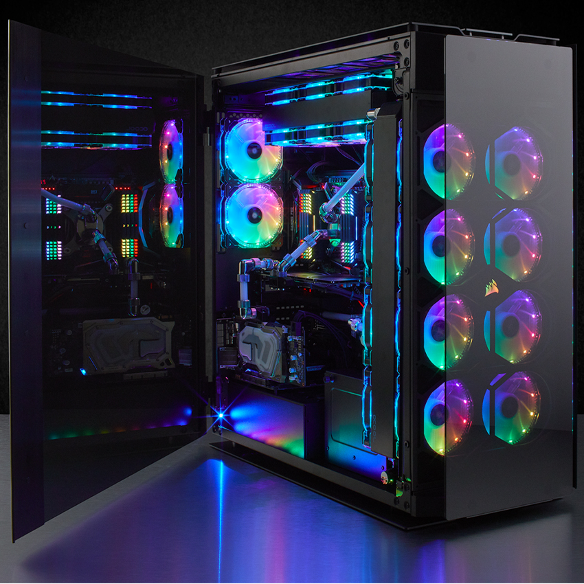 Case Corsair Obsidian Series 1000D Full Tempered Glass Aluminum (Super Tower/Màu Đen/Led RGB)