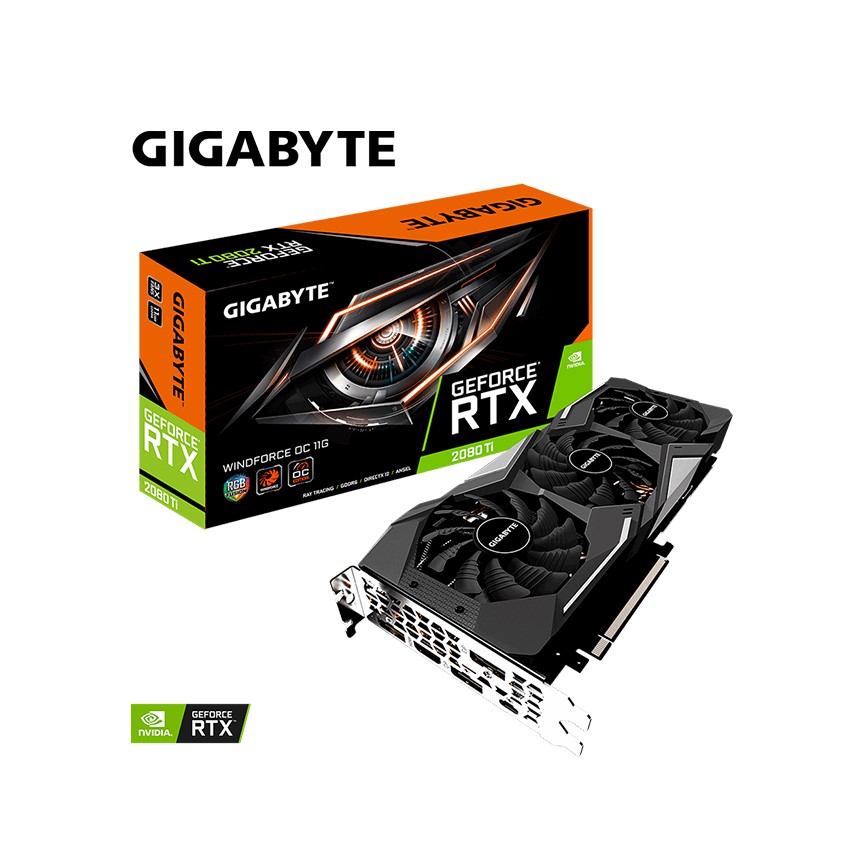 Card màn hình GIGABYTE RTX 2080 Ti WF3OC (11GB GDDR6/352-bit/HDMI+DP+Type-C)