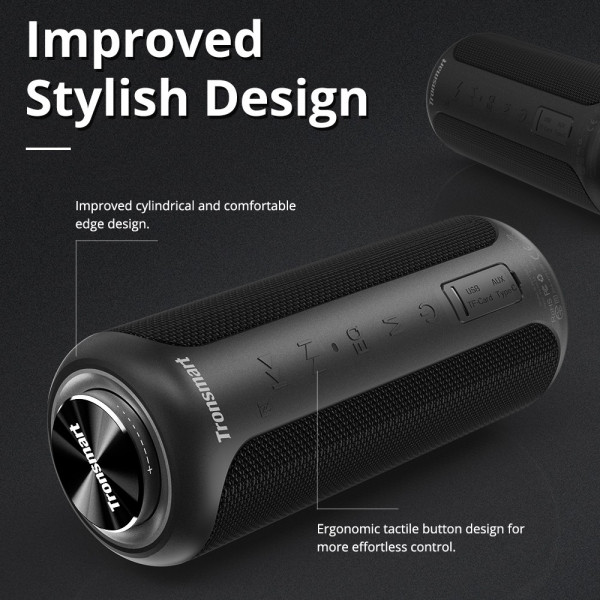 Loa Bluetooth Tronsmart T6 Plus Upgraded Edition - Black