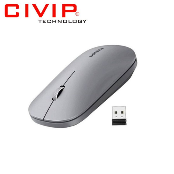 Chuột không dây Ugreen 25160 (2.4Ghz + Bluetooth) - Xám