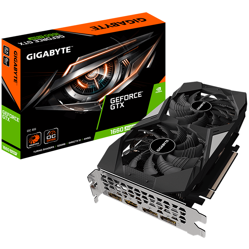 Card màn hình GIGABYTE GTX 1660 Super OC (6GB GDDR6/192-bit/HDMI+DP)