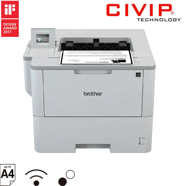 Máy in Laser trắng đen đơn năng Brother HL-L6400DW