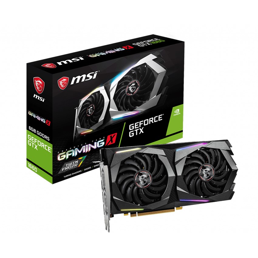 Card màn hình MSI GTX 1660 GAMING X (6GB GDDR5/192-bit/HDMI+DP)