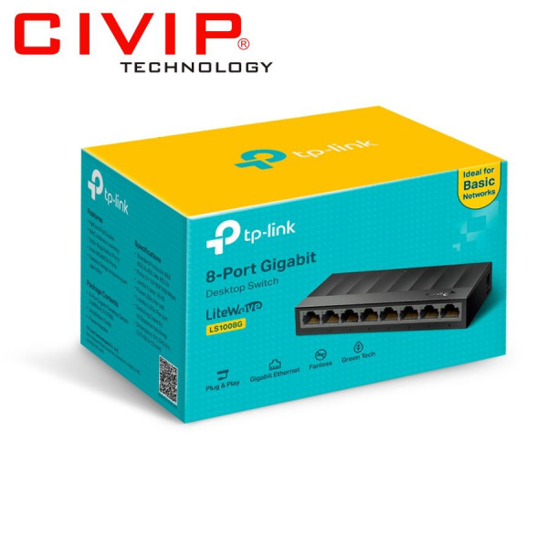 Switch 8 cổng Gigabit TPLink LS1008G