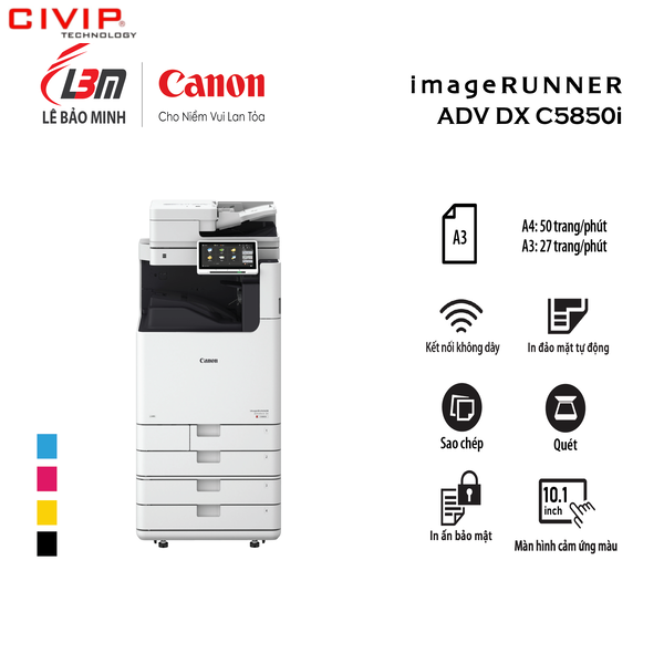 Máy photocopy màu Canon iR-ADV Dx C5850i (Hàng chính hãng Lê Bảo Minh phân phối)