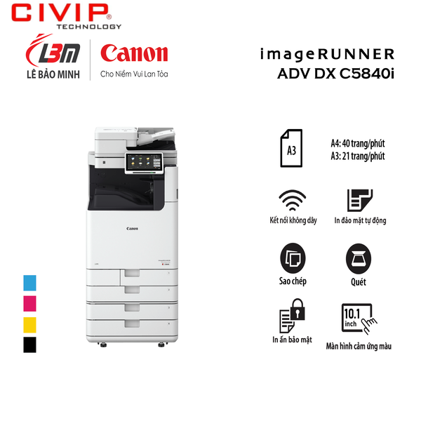 Máy photocopy màu Canon iR-ADV Dx C5840i (Hàng chính hãng Lê Bảo Minh phân phối)