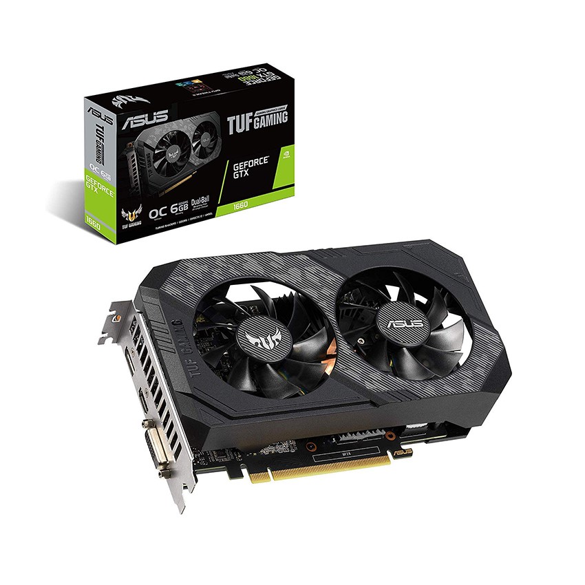 Card màn hình ASUS TUF-GTX1660S-O6G-GAMING (6GB GDDR6/192-bit/DVI+HDMI+DP)