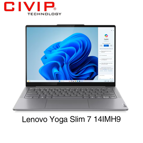 Laptop Lenovo Yoga Slim 7 14IMH9 83CV001UVN (Intel Core Ultra 7 155H | 512GB | 32GB | Intel Arc | 14 inch WUXGA OLED | Win 11 | Office | Xám)