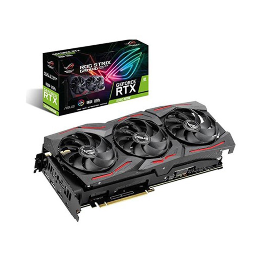Card màn hình Asus ROG STRIX-RTX 2080 Super-O8G GAMING (8GB/DDR6/256-bit/HDMI+DP)