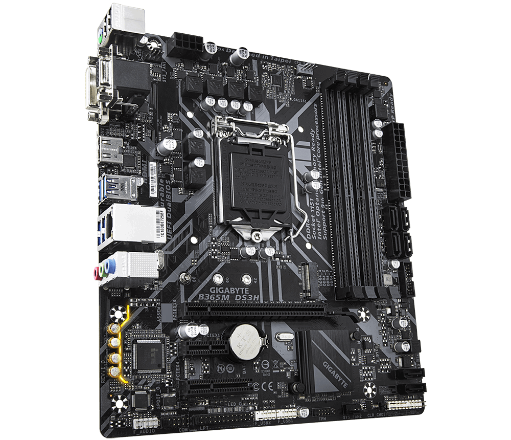 Mainboard Gigabyte B365M- DS3H (Intel B365/Socket 1151-v2/4 khe Ram DDR4)