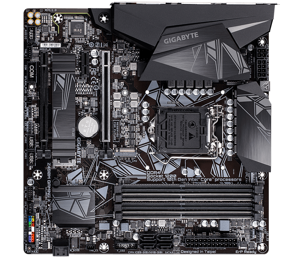 Mainboard GIGABYTE Z490 GAMING X (Intel Z490/Socket 1200/ATX/4 khe RAM DDR4)