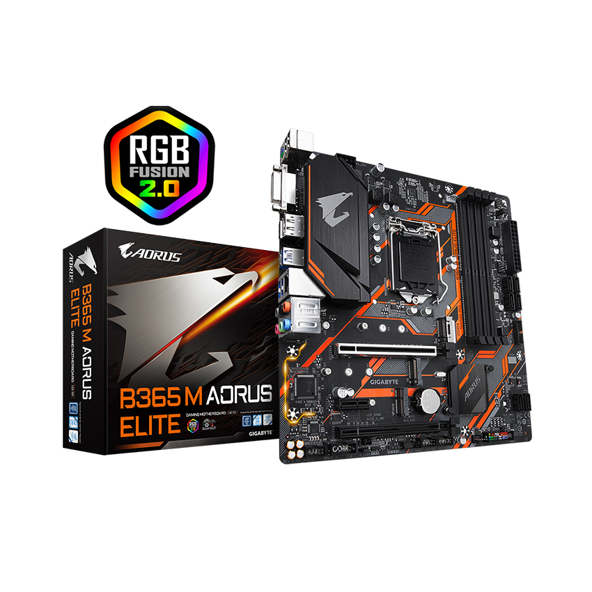 Mainboard GIGABYTE B365M AORUS ELITE (Intel B365/Socket 1151-v2/m-ATX/4 khe RAM DDR4)