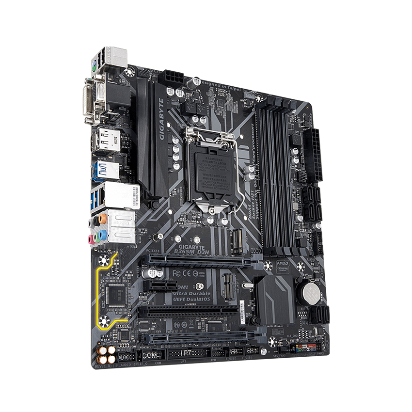 Mainboard Gigabyte B365M -D3H (Intel B365/Socket 1151-v2/4  khe Ram DDR4)