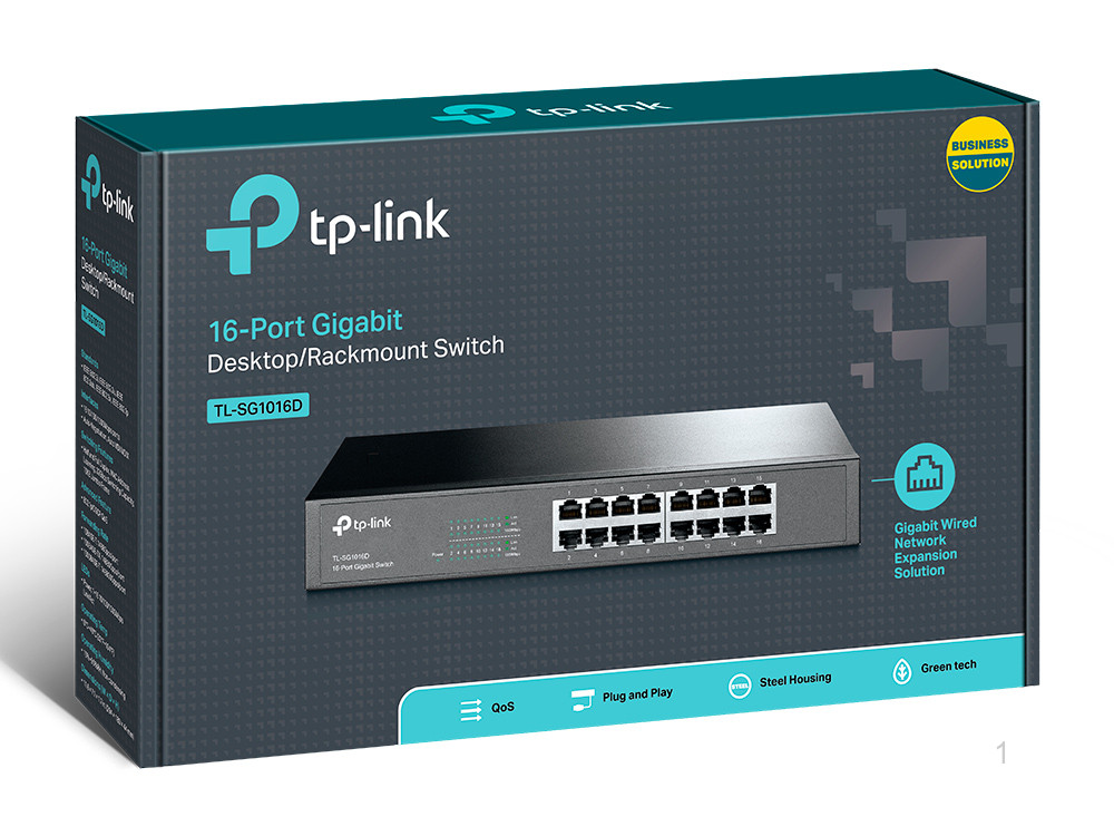 Switch 16 cổng Gigabit TPLink TL-SG1016D