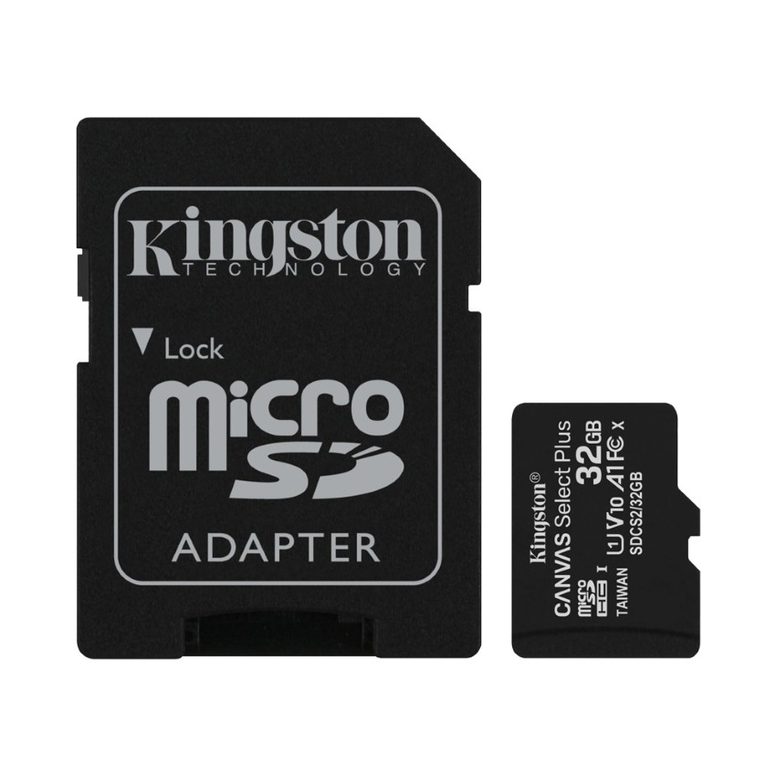 Thẻ nhớ Kingston 32GB micSD Select Pls 100R C10 - SDCS2