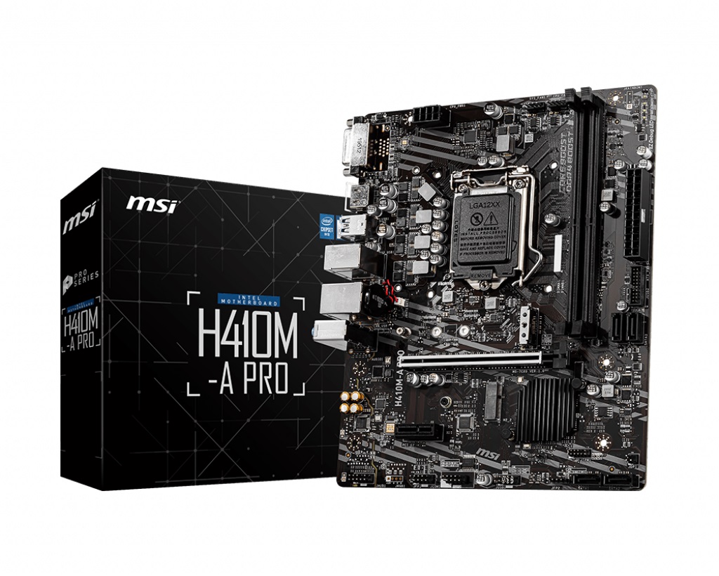 Mainboard MSI H410M-A PRO (Intel H410/Socket 1200/m-ATX/2 khe RAM DDR4)