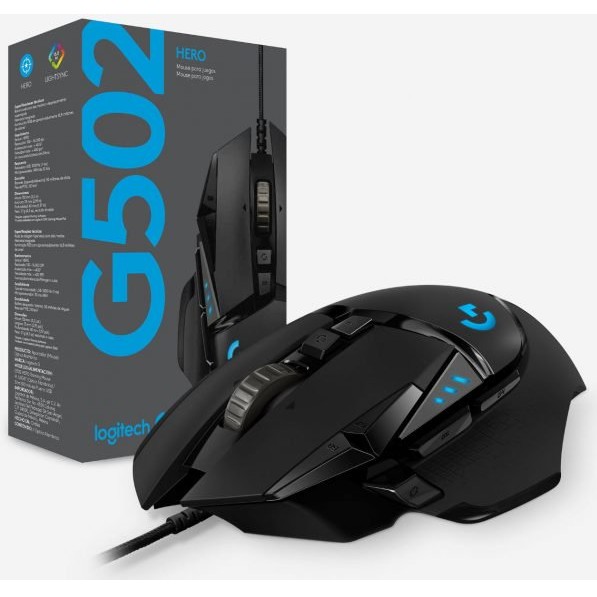 Chuột Logitech G502 HERO GAMING – ĐEN (BLACK)