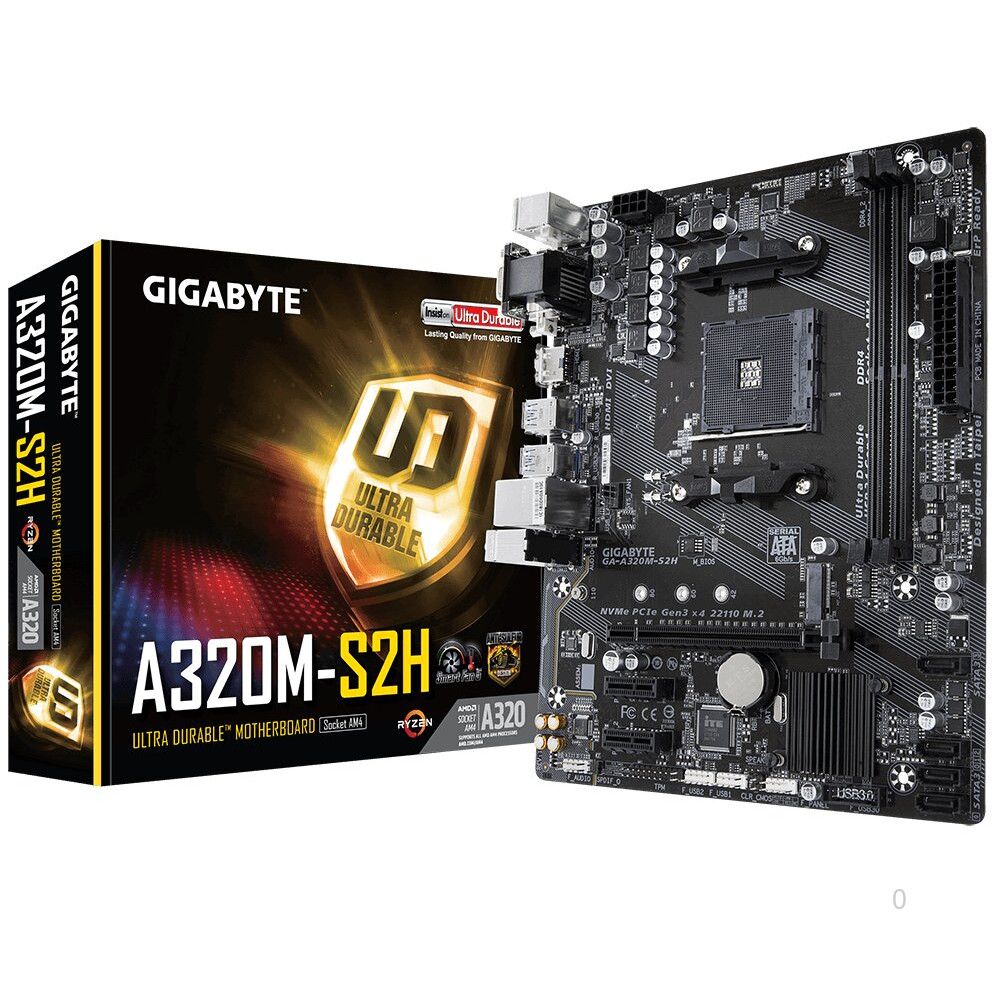 Mainboard Gigabyte A320M-S2H (Chipset AMD A320/ Socket AM4/ Ram DDR4)