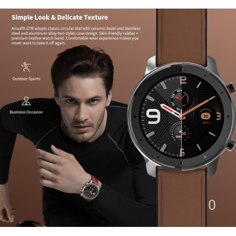 Vòng đeo tay AMAZFIT GTR 47 MM STAINLESS STEEL - A1902