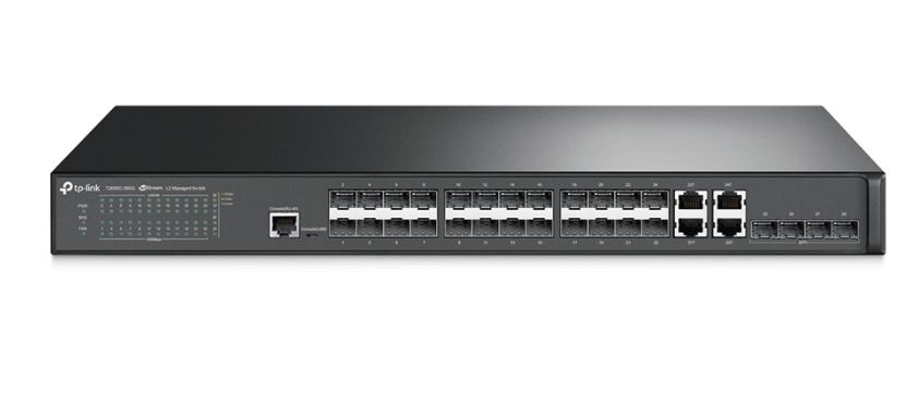 Switch Quản Lý JetStream L2 TPLink 28 Cổng Gigabit SFP T2600G-28SQ