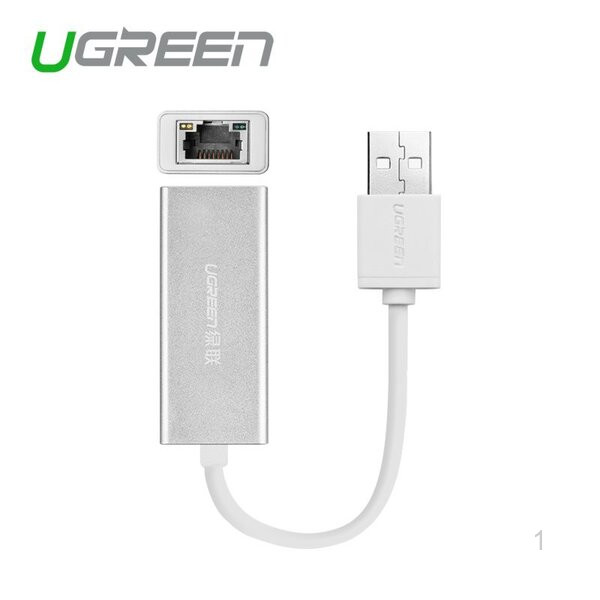 Bộ chuyển đổi USB 2.0 sang cổng mạng 10/100 Mbps Network Adapter, vỏ ABS Ugreen - 20257