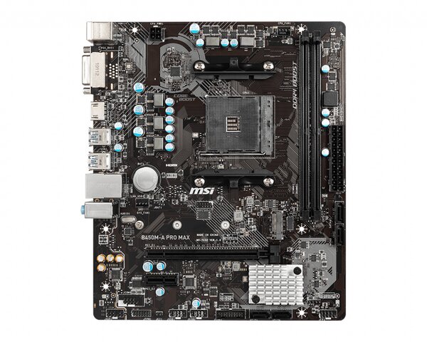 Mainboard MSI B450M-A PRO MAX (Chipset B450/ Socket AM4/DDR4 2 Khe/M-ATX)