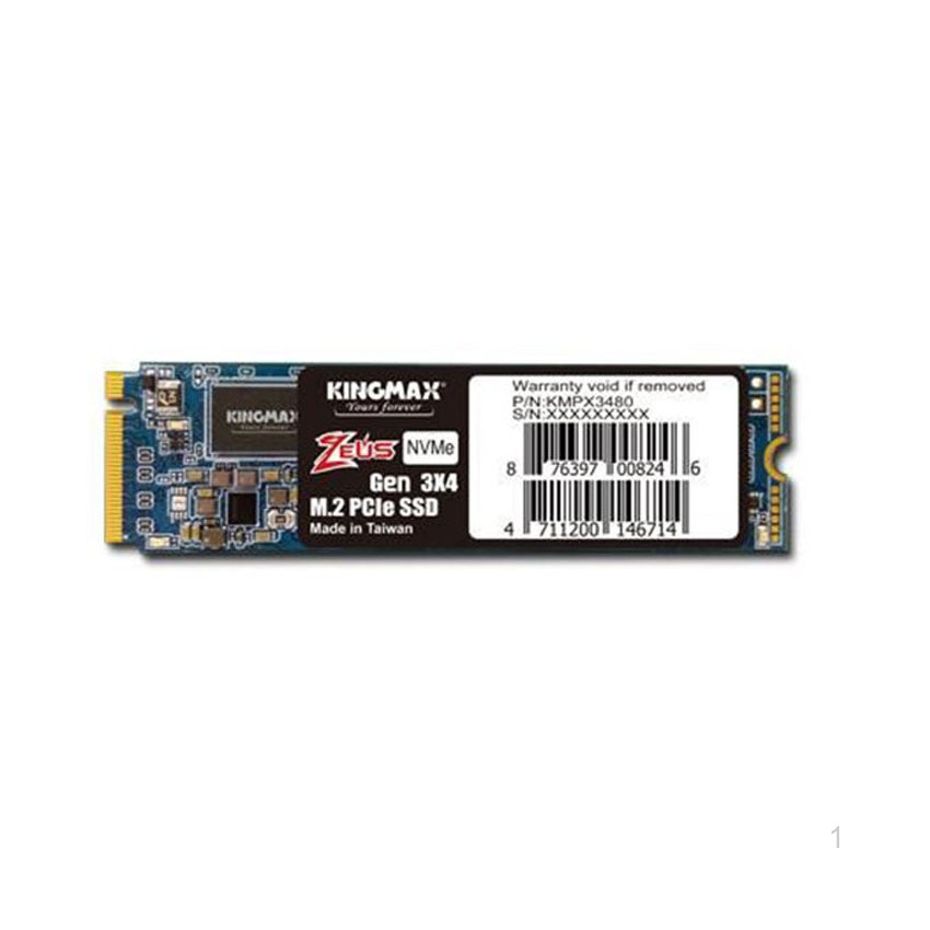 Ổ cứng SSD Kingmax PX3480 Zeus 256Gb PCIe NVMe Gen 3.0x4 M2.2280