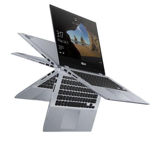 Laptop Asus Vivobook Flip TP412FA-EC609T (i5-10110U/8GB/512GB SSD/14FHD Touch/VGA ON/Win10/Gray/Pen)