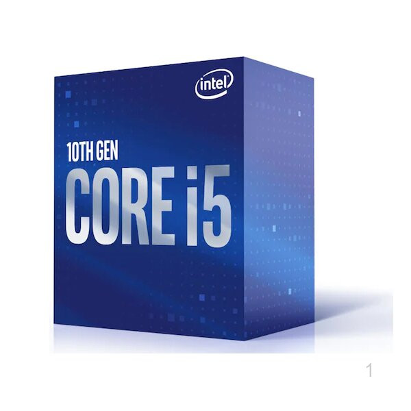 CPU Intel Core i5-10400F - Không tích hợp VGA (2.9GHz turbo up to 4.3GHz, 6 nhân 12 luồng, 12MB Cache, 65W)