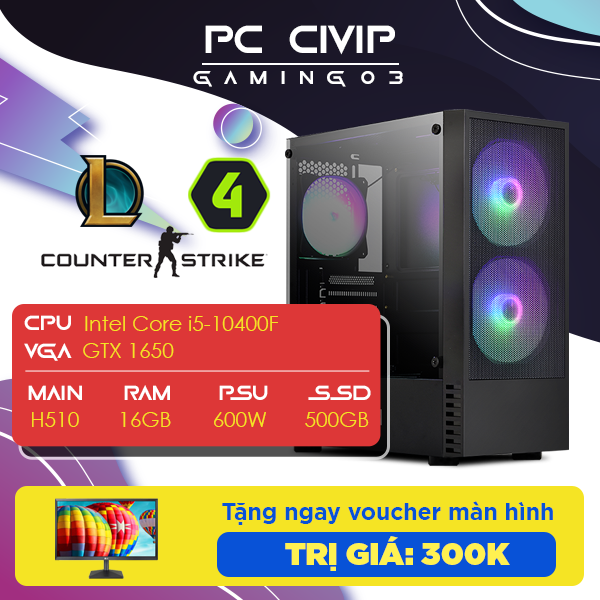 Máy bộ CIVIP Gaming 03