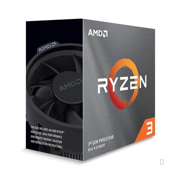 CPU AMD Ryzen 3 3100 - Không tích hợp VGA (3.6Ghz/18MB/4 core/Socket AM4)