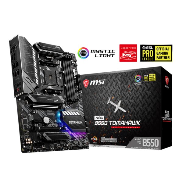 Mainboard MSI B550 TOMAHAWK (Chipset B550/ Socket AM4/ DDR4 4 khe RAM/ ATX))