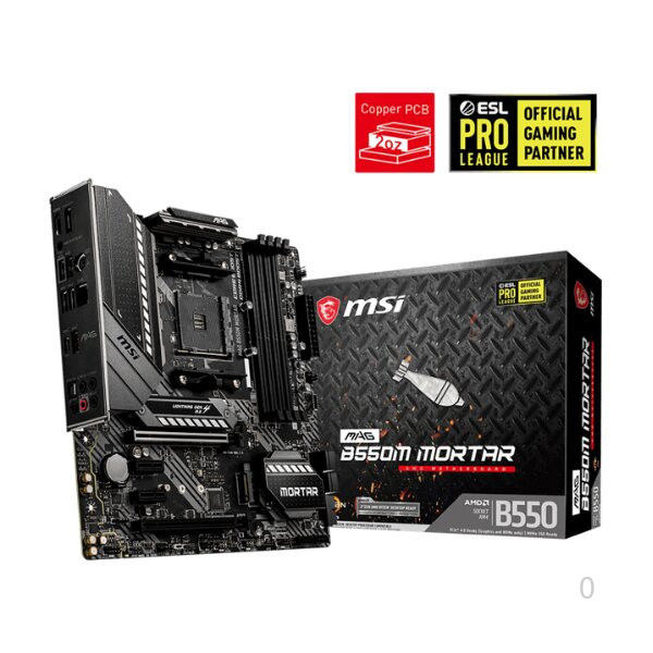 Mainboard MSI B550M MORTAR (Chipset B550/ Socket AM4/ DDR4 4 khe/ m-ATX)