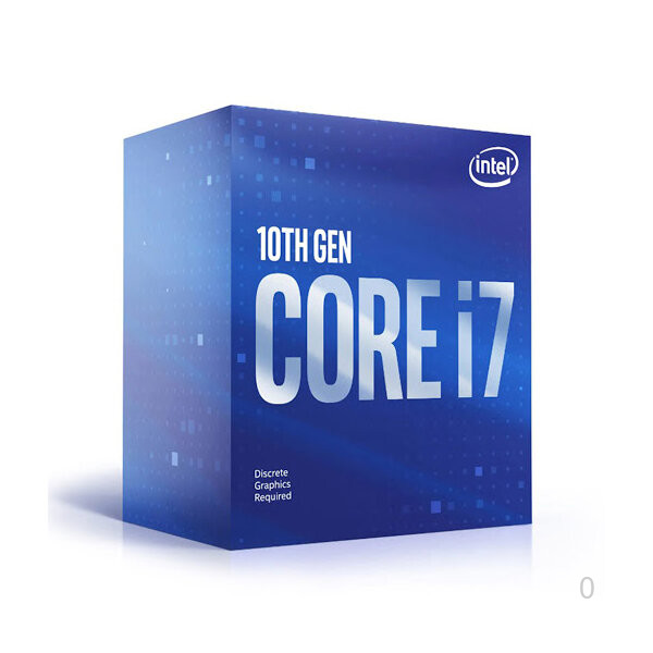 CPU Intel Core i7-10700F - Không tích hợp VGA (Socket 1200, 2.9GHz turbo up to 4.8GHz, 8 nhân 16 luồng, 16MB Cache, 65W)