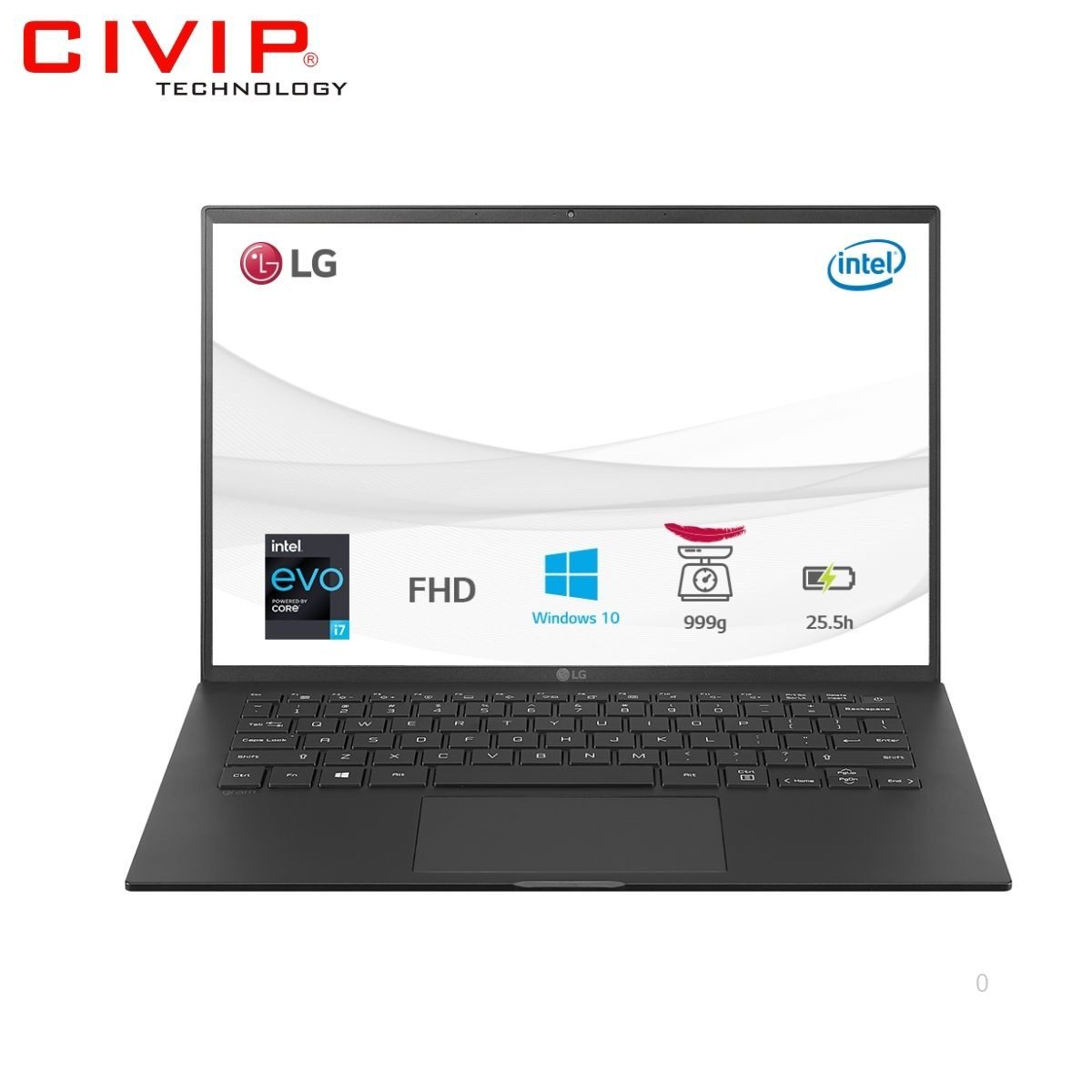 Laptop LG Gram 2021 14Z90P-G.AH75A5 (i7-1165G7/16GB/512GB/Intel Iris Xe/14.0 inch WUXGA/Win 10/Đen)