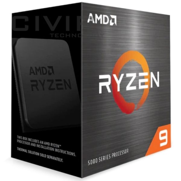 CPU AMD Ryzen 9 5950X - Không tích hợp VGA (3.4 GHz up to 4.9GHz Max Boost, 72MB Cache, 16 cores, 32 threads, 105W)