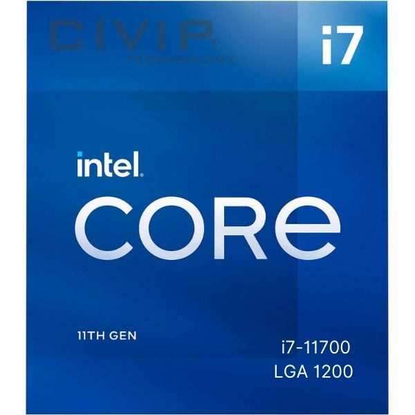 CPU Intel Core i7-11700 (Socket 1200, 2.5GHz Turbo up to 4.9GHz, 8 nhân 16 luồng, 16Mb, Intel® UHD Graphics 750)