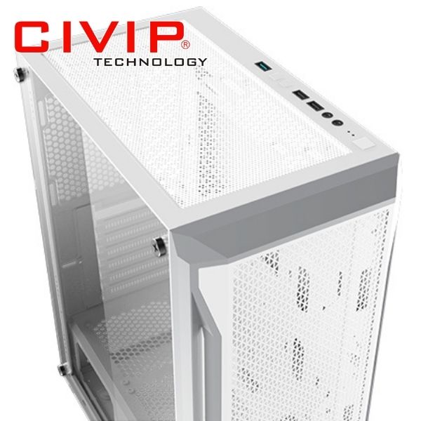 Case Xigmatek Gaming X 3FX  White - EN46720 (ATX - M-ATX - M-ITX)