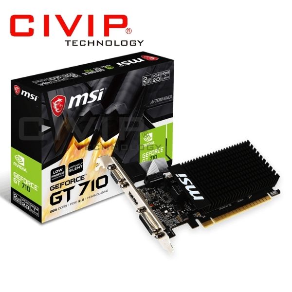 VGA Card MSI Nvidia GT 710 2GD3 LP