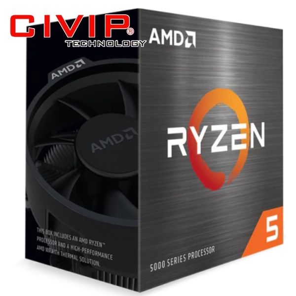 CPU AMD Ryzen 5 5600X - Không tích hợp VGA (3.7 GHz Upto 4.6GHz / 32MB / 6 Cores, 12 Threads / 65W / Socket AM4)