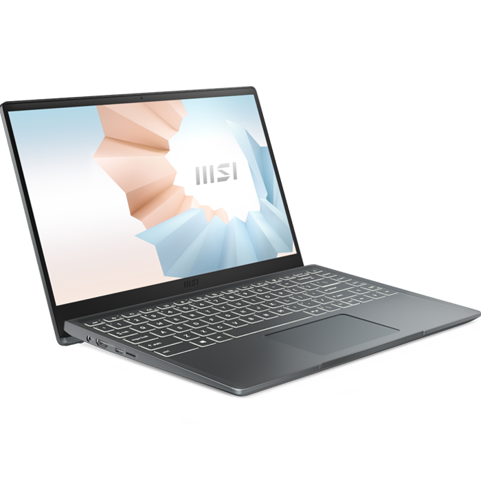 Laptop MSI Modern 14 B5M 064VN(Ryzen™ 5-5500U/8GB /512GB/ AMD Radeon™ / 14 inch FHD/ Win 10 / Xám)