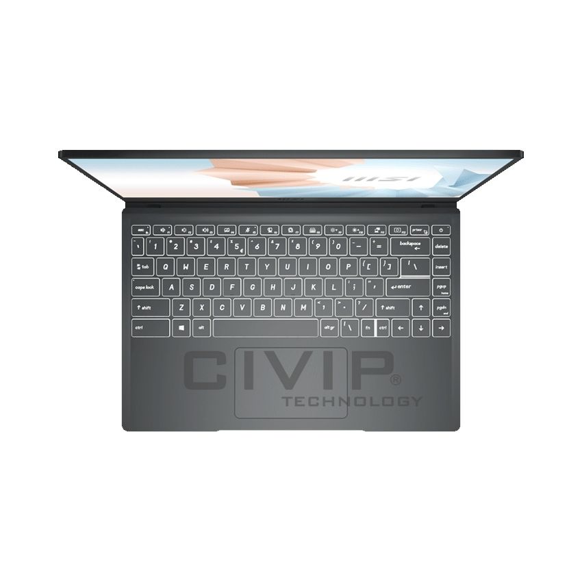 Laptop MSI Modern 14 B11MOU 851VN (Core i3-1115G4/8GB/256GB/Intel UHD/14 inch FHD/Win 10/Gray)