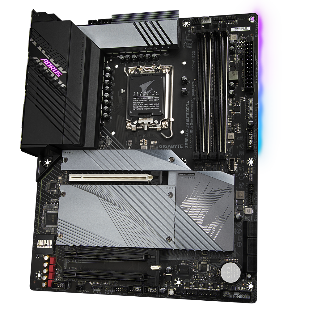 Mainboard Gigabyte Z690 AORUS ELITE DDR4 (Intel Socket 1700, Chipset Z690, Ram DDR4, DisplayPort + HDMI, ATX)