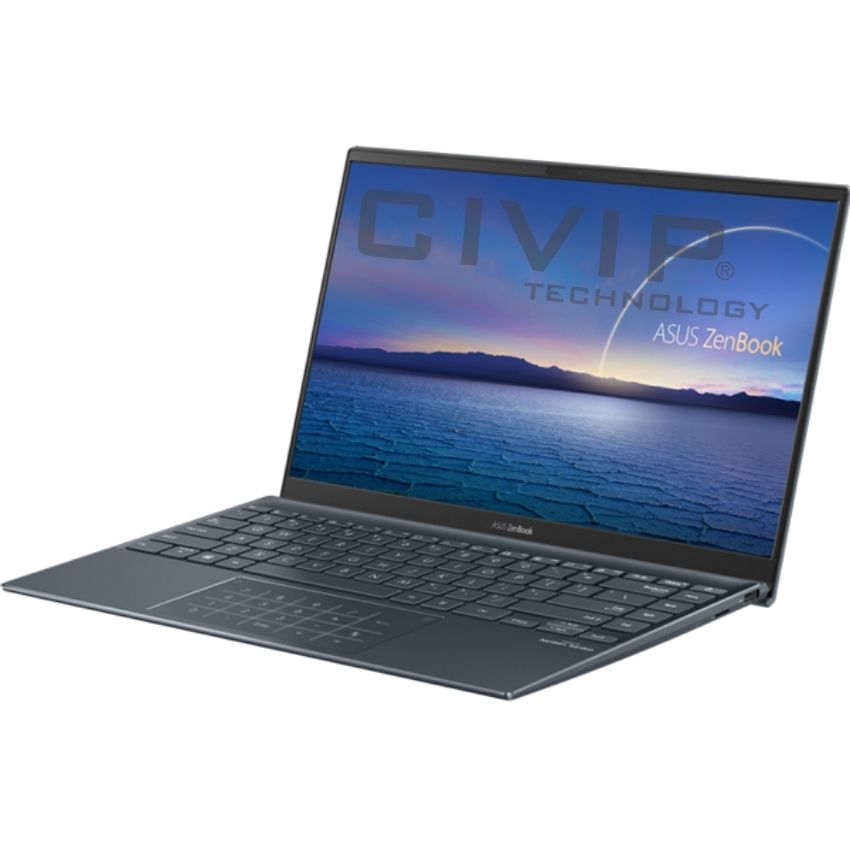 Laptop Asus ZenBook 14 UX425EA-KI817T (Core i5-1135G7/16GB/512GB/Intel® Iris® Xe/14.0 inch FHD/Win 10/Túi/Xám/2Y)