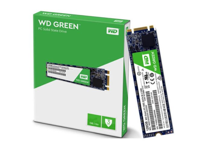 Ổ cứng SSD WD Green (120GB/M.2-2280/SATA III/545MB/s - 430MB/s)